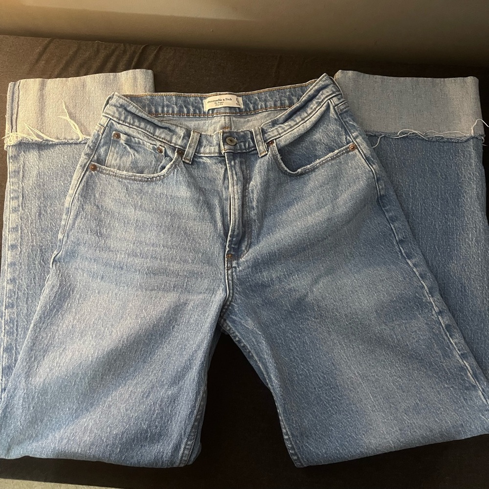 Abercrombie & Fitch Mid Rise Blue Denim